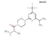((1S)-2-{4-[4-isopropyl-6-(trifluoromethyl)-2-pyrimidinyl]-1-piperazinyl}-1-methyl-2-oxoethyl)methylamine hydrochloride