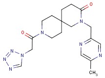 2-[(5-methylpyrazin-2-yl)methyl]-9-(1H-tetrazol-1-ylacetyl)-2,9-diazaspiro[5.5]undecan-3-one