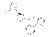 4-(1-methyl-1H-imidazol-2-yl)-1-{1-[2-(1H-pyrazol-1-yl)phenyl]ethyl}-1H-1,2,3-triazole
