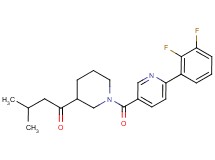 1-(1-{[6-(2,3-difluorophenyl)pyridin-3-yl]carbonyl}piperidin-3-yl)-3-methylbutan-1-one