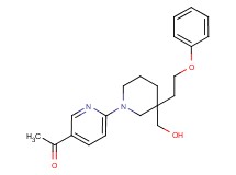 1-{6-[3-(hydroxymethyl)-3-(2-phenoxyethyl)piperidin-1-yl]pyridin-3-yl}ethanone