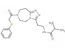 2-methyl-N-(2-{7-[(phenylthio)acetyl]-6,7,8,9-tetrahydro-5H-[1,2,4]triazolo[4,3-d][1,4]diazepin-3-yl}ethyl)propanamide