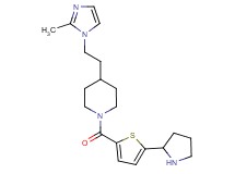 4-[2-(2-methyl-1H-imidazol-1-yl)ethyl]-1-{[5-(2-pyrrolidinyl)-2-thienyl]carbonyl}piperidine bis(trifluoroacetate)