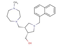 [(3R*,4S*)-4-[(4-methyl-1,4-diazepan-1-yl)methyl]-1-(1-naphthylmethyl)pyrrolidin-3-yl]methanol