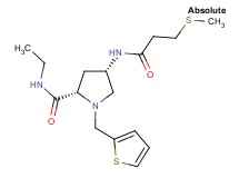 (4S)-N-ethyl-4-{[3-(methylthio)propanoyl]amino}-1-(2-thienylmethyl)-L-prolinamide