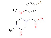 (5-fluoro-2-methoxyphenyl)(4-methyl-3-oxopiperazin-1-yl)acetic acid