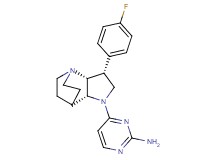 4-[(3R*,3aR*,7aR*)-3-(4-fluorophenyl)hexahydro-4,7-ethanopyrrolo[3,2-b]pyridin-1(2H)-yl]pyrimidin-2-amine