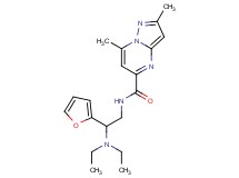 N-[2-(diethylamino)-2-(2-furyl)ethyl]-2,7-dimethylpyrazolo[1,5-a]pyrimidine-5-carboxamide