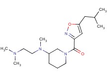N-{1-[(5-isobutyl-3-isoxazolyl)carbonyl]-3-piperidinyl}-N,N',N'-trimethyl-1,2-ethanediamine