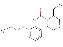 3-(hydroxymethyl)-N-[2-(propylthio)phenyl]morpholine-4-carboxamide