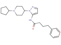 N-[1-(1-cyclopentyl-4-piperidinyl)-1H-pyrazol-5-yl]-4-phenylbutanamide