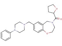 7-[(4-phenyl-1-piperazinyl)methyl]-4-(tetrahydro-2-furanylcarbonyl)-2,3,4,5-tetrahydro-1,4-benzoxazepine