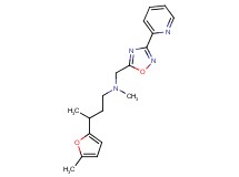 N-methyl-3-(5-methyl-2-furyl)-N-{[3-(2-pyridinyl)-1,2,4-oxadiazol-5-yl]methyl}-1-butanamine