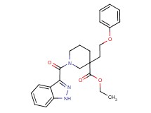 ethyl 1-(1H-indazol-3-ylcarbonyl)-3-(2-phenoxyethyl)-3-piperidinecarboxylate