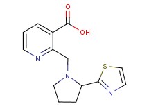 2-{[2-(1,3-thiazol-2-yl)pyrrolidin-1-yl]methyl}nicotinic acid
