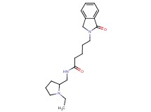 N-[(1-ethylpyrrolidin-2-yl)methyl]-5-(1-oxo-1,3-dihydro-2H-isoindol-2-yl)pentanamide