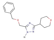 5-[(benzyloxy)methyl]-3-(tetrahydro-2H-pyran-4-yl)-1H-1,2,4-triazole