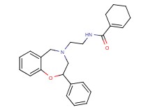 N-[2-(2-phenyl-2,3-dihydro-1,4-benzoxazepin-4(5H)-yl)ethyl]-1-cyclohexene-1-carboxamide