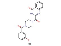 2-{[4-(3-methoxybenzoyl)-1-piperazinyl]carbonyl}-4(3H)-quinazolinone