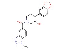 (3S*,4S*)-4-(1,3-benzodioxol-5-yl)-1-[(1-methyl-1H-1,2,3-benzotriazol-5-yl)carbonyl]piperidin-3-ol