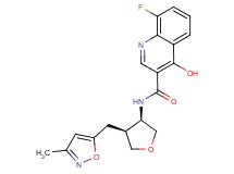 8-fluoro-4-hydroxy-N-{rel-(3R,4S)-4-[(3-methyl-5-isoxazolyl)methyl]tetrahydro-3-furanyl}-3-quinolinecarboxamide