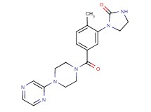 1-(2-methyl-5-{[4-(2-pyrazinyl)-1-piperazinyl]carbonyl}phenyl)-2-imidazolidinone