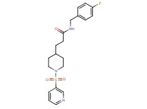 N-(4-fluorobenzyl)-3-[1-(3-pyridinylsulfonyl)-4-piperidinyl]propanamide