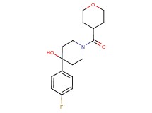 4-(4-fluorophenyl)-1-(tetrahydro-2H-pyran-4-ylcarbonyl)piperidin-4-ol