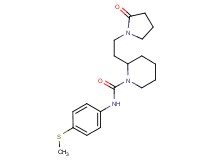 N-[4-(methylthio)phenyl]-2-[2-(2-oxo-1-pyrrolidinyl)ethyl]-1-piperidinecarboxamide