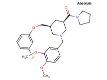 (3S,5R)-1-(3,4-dimethoxybenzyl)-3-[(3-fluorophenoxy)methyl]-5-(1-pyrrolidinylcarbonyl)piperidine