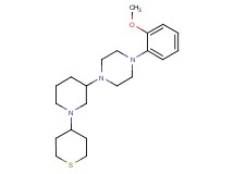 1-(2-methoxyphenyl)-4-[1-(tetrahydro-2H-thiopyran-4-yl)-3-piperidinyl]piperazine