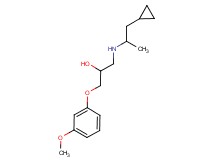 1-[(2-cyclopropyl-1-methylethyl)amino]-3-(3-methoxyphenoxy)-2-propanol trifluoroacetate (salt)
