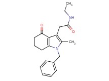 2-(1-benzyl-2-methyl-4-oxo-4,5,6,7-tetrahydro-1H-indol-3-yl)-N-ethylacetamide