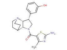 3-{(3R*,3aR*,7aR*)-1-[(2-amino-4-methyl-1,3-thiazol-5-yl)carbonyl]octahydro-4,7-ethanopyrrolo[3,2-b]pyridin-3-yl}phenol