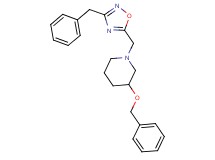 1-[(3-benzyl-1,2,4-oxadiazol-5-yl)methyl]-3-(benzyloxy)piperidine