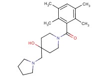 4-(pyrrolidin-1-ylmethyl)-1-(2,3,5,6-tetramethylbenzoyl)piperidin-4-ol