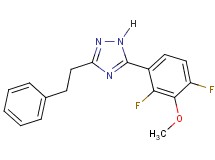 5-(2,4-difluoro-3-methoxyphenyl)-3-(2-phenylethyl)-1H-1,2,4-triazole