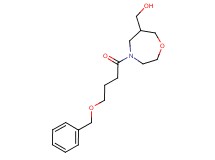 {4-[4-(benzyloxy)butanoyl]-1,4-oxazepan-6-yl}methanol