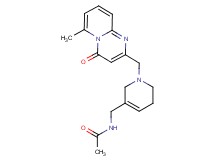 N-({1-[(6-methyl-4-oxo-4H-pyrido[1,2-a]pyrimidin-2-yl)methyl]-1,2,5,6-tetrahydropyridin-3-yl}methyl)acetamide