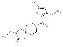 3-ethyl-8-[(3-methoxy-5-methyl-2-thienyl)carbonyl]-1-oxa-3,8-diazaspiro[4.5]decan-2-one