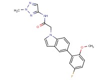 2-[5-(5-fluoro-2-methoxyphenyl)-1H-indol-1-yl]-N-(2-methyl-2H-1,2,3-triazol-4-yl)acetamide