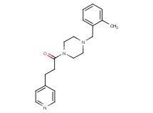 1-(2-methylbenzyl)-4-[3-(4-pyridinyl)propanoyl]piperazine