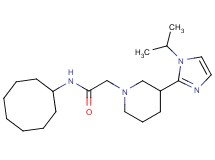 N-cyclooctyl-2-[3-(1-isopropyl-1H-imidazol-2-yl)-1-piperidinyl]acetamide