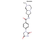 4-(2,4-dioxoimidazolidin-1-yl)-N-[(7S,8aS)-2-methyloctahydropyrrolo[1,2-a]pyrazin-7-yl]benzamide