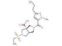 (3aS*,6aS*)-2-(ethylsulfonyl)-5-[(1-methyl-3-propyl-1H-pyrazol-5-yl)carbonyl]hexahydropyrrolo[3,4-c]pyrrole-3a(1H)-carboxylic acid