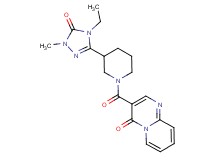 3-{[3-(4-ethyl-1-methyl-5-oxo-4,5-dihydro-1H-1,2,4-triazol-3-yl)piperidin-1-yl]carbonyl}-4H-pyrido[1,2-a]pyrimidin-4-one