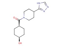 cis-4-{[4-(4H-1,2,4-triazol-3-yl)piperidin-1-yl]carbonyl}cyclohexanol