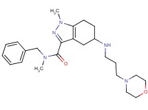 N-benzyl-N,1-dimethyl-5-{[3-(4-morpholinyl)propyl]amino}-4,5,6,7-tetrahydro-1H-indazole-3-carboxamide