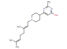 6-{1-[(2E)-3,7-dimethyl-2,6-octadien-1-yl]-4-piperidinyl}-2-methyl-4-pyrimidinol