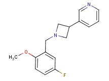 3-[1-(5-fluoro-2-methoxybenzyl)-3-azetidinyl]pyridine